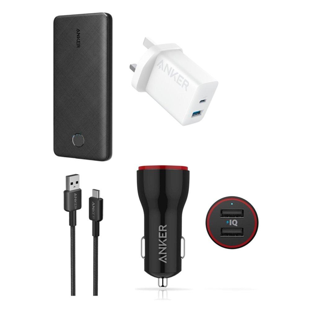 

Anker charging bundle of 10000mah power bank + 20w charger + usb-a to usb-c cable + car...