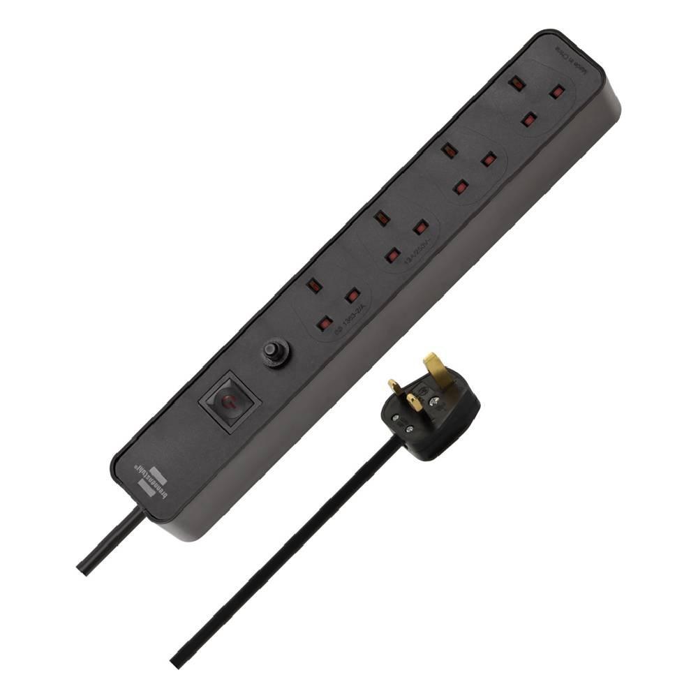 

Brennenstuhl 4 way extension 4m, 1153243000 – black