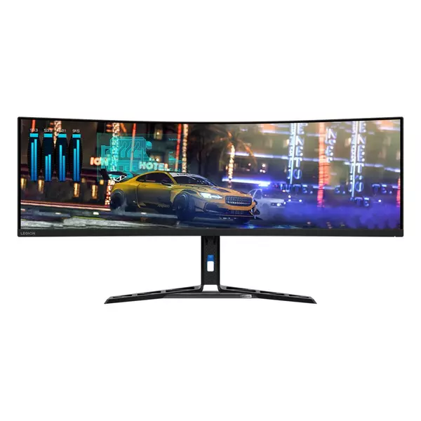 شاشة لينوفو Legion R45w-30، بحجم 44.5 بوصة، مزدوجة QHD، 170 هرتز، 1ms، VA، 67B1GAC3AE - أسود