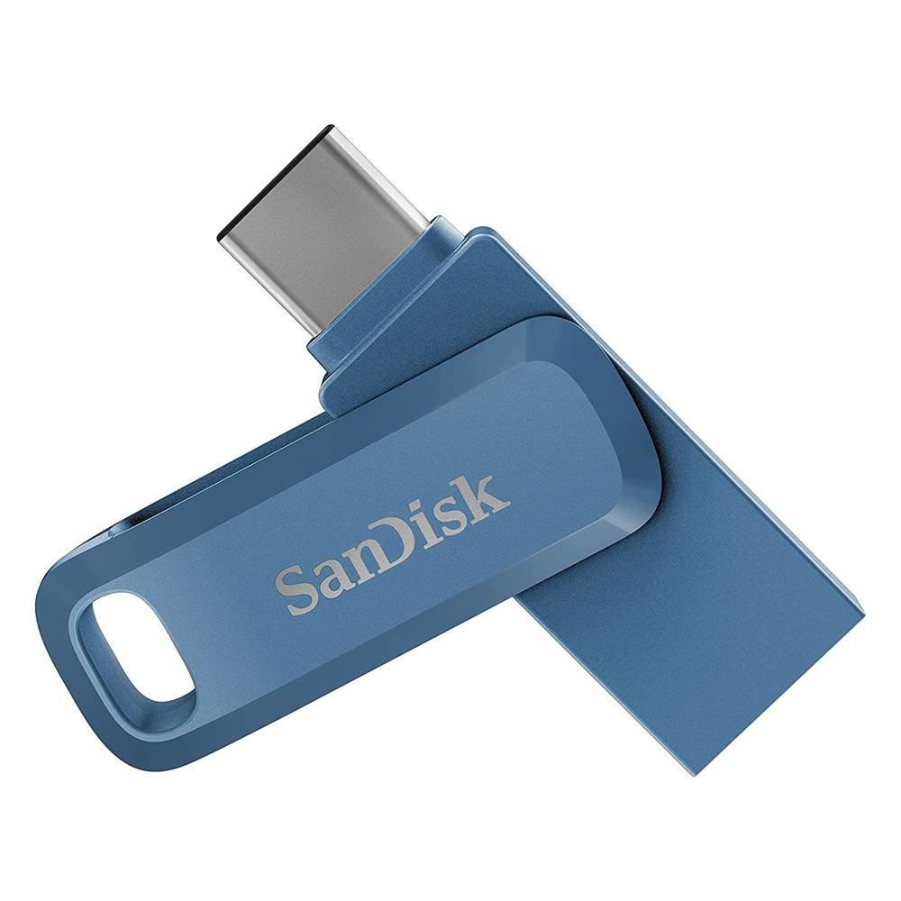 

Sandisk 128gb ultra dual drive go usb type a to type c flash drive, sdddc3-128g - navy ...