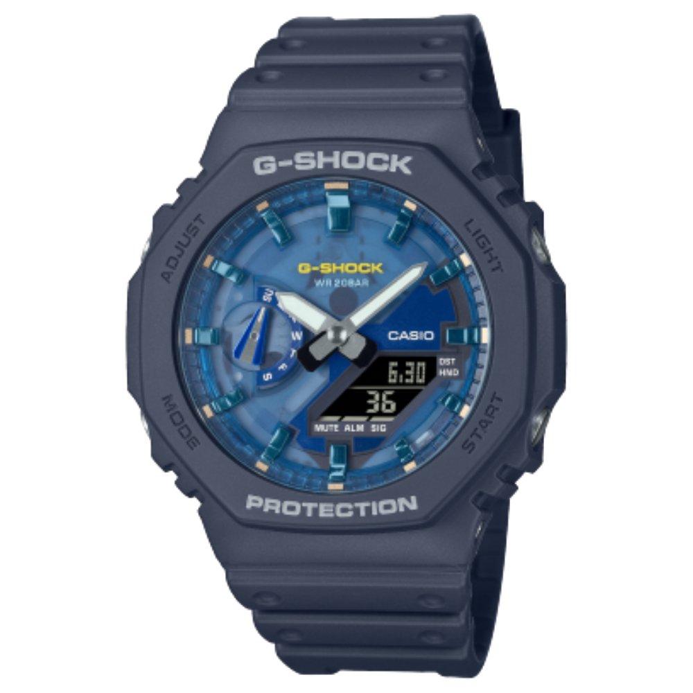 

Casio g-shock 2100 series men's watch, analog/digital, 49mm, resin strap, ga-2100as-2ad...