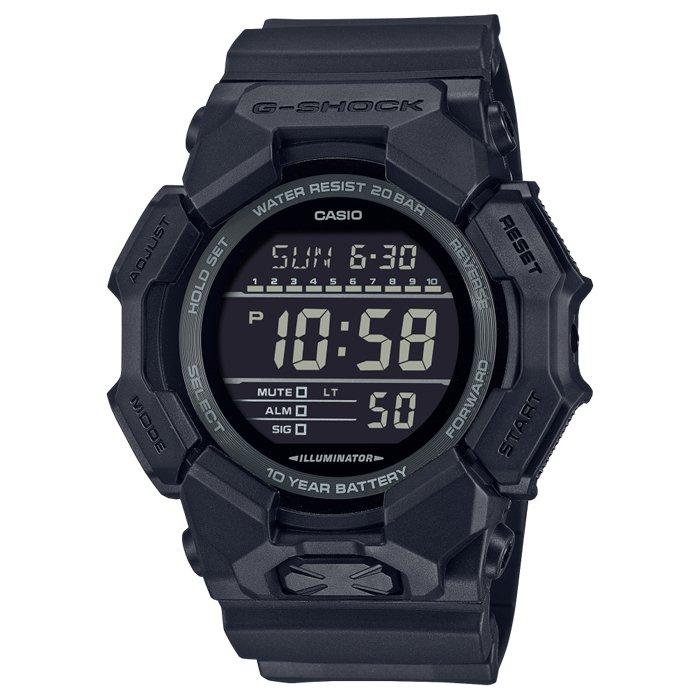 

Casio g-shock gd-010 series men's watch, digital, 54mm, resin strap, gd-010-1a1dr - black
