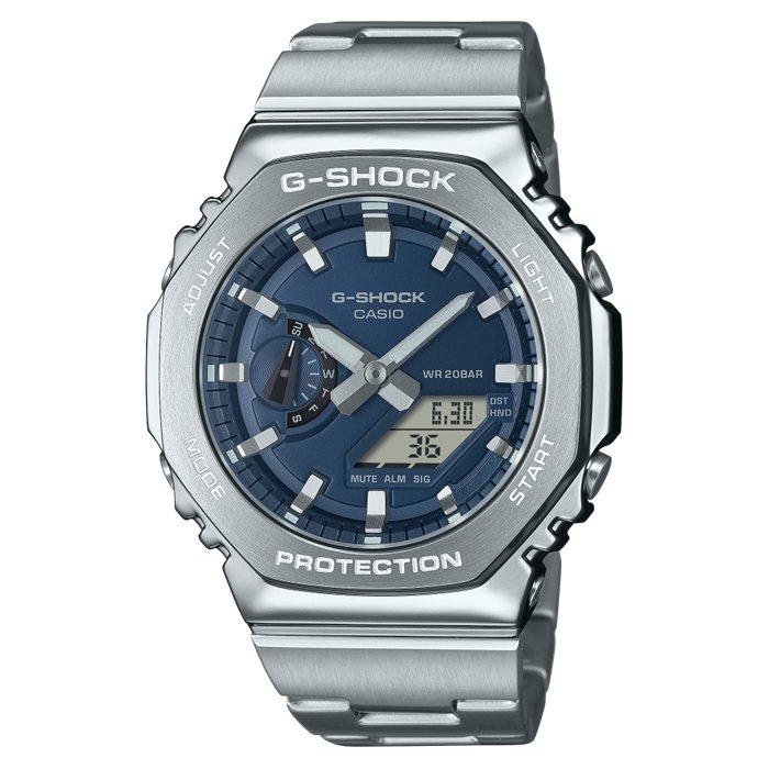 

Casio g-shock 2100 series men's watch, analog/digital, 49mm, stainless steel strap, gm-...