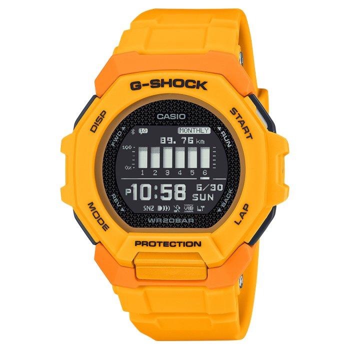 

Casio g-shock gbd-300 series men's watch, digital, 49mm, resin strap, gbd-300-9dr - orange