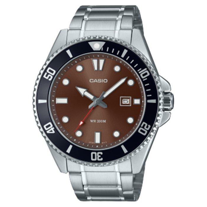 

Casio standard men's watch, analog, 49mm, metal strap, mdv-107d-5avdf- silver
