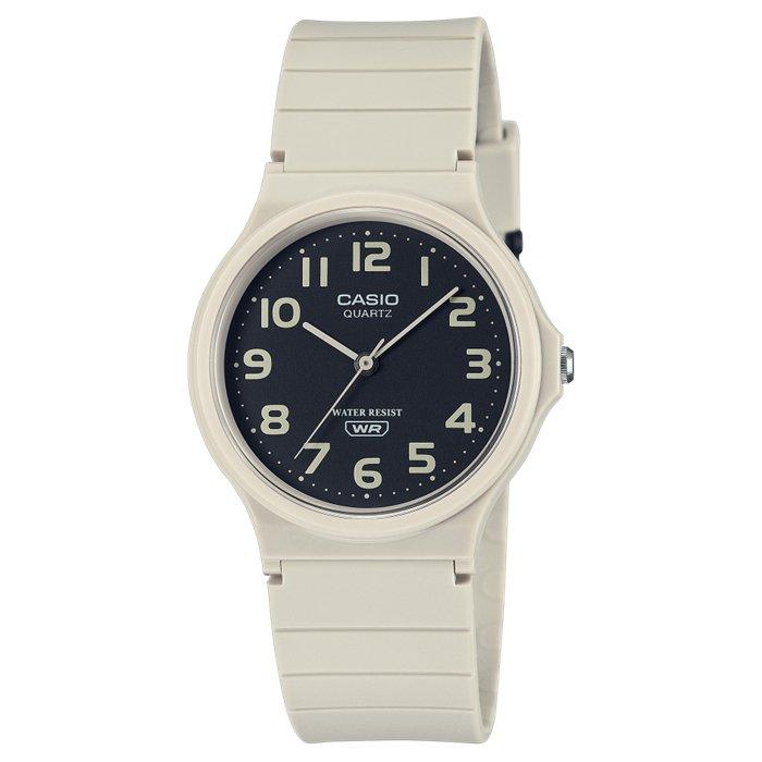 

Casio mq-24uc unisex watch, analog, 39mm, resin strap, mq-24uc-8bdf - beige