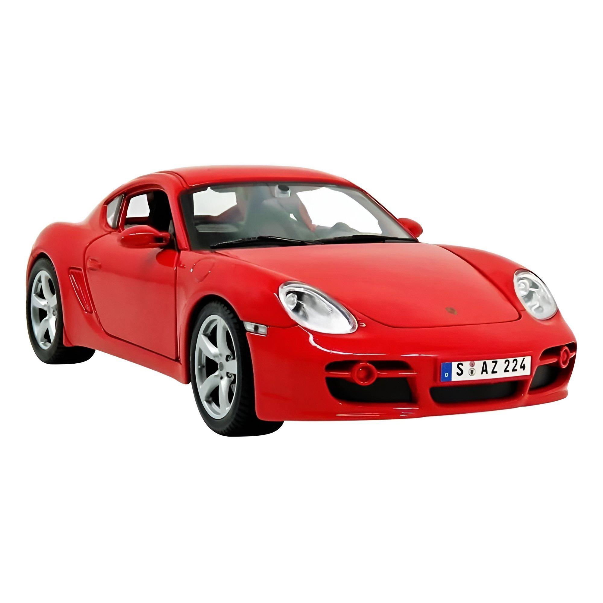 

Maisto 1:18 scale diecast porsche cayman car, 31122– red