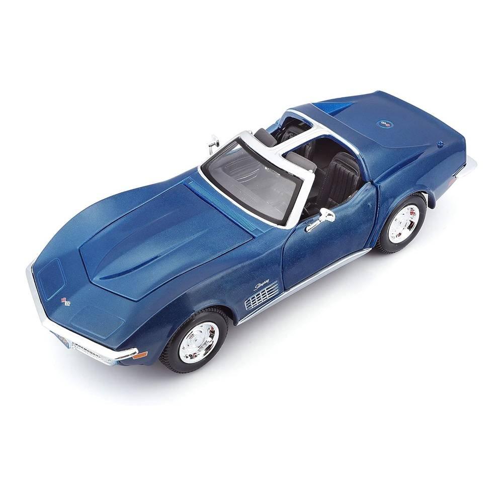 

Maisto 1:24 scale 1970 chevrolet corvette car, 31202bu- blue
