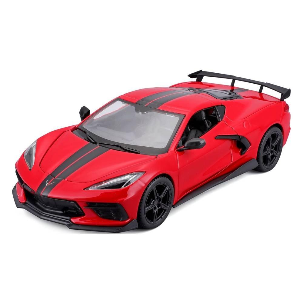 

Maisto 1:24 scale 2020 chevrolet corvette stingray , 31534rd– red