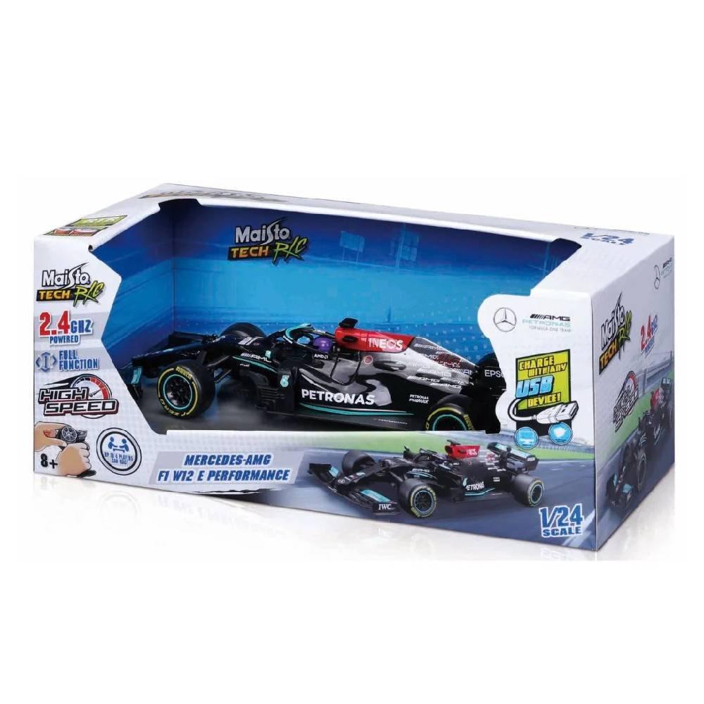 

Maisto 1:24 scale mercedes - amg f1 w12 e remote controlled car, 82355 - multicolored