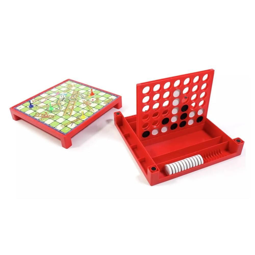 

Merchant ambassador 4-in-a-row/snakes and ladders combo game, gpf025b - multicolor