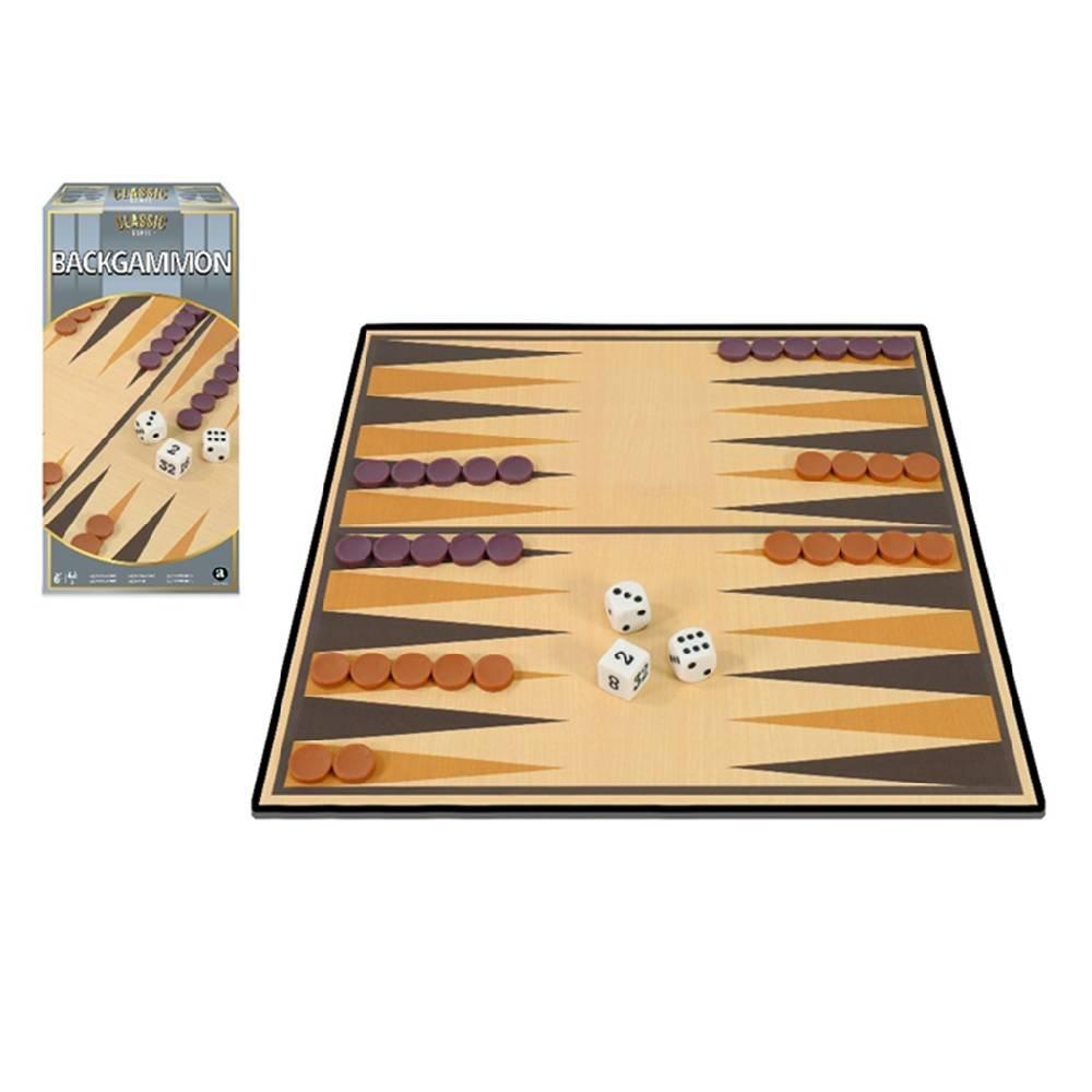 

Merchant ambassador backgammon basic classic games, st2104 - beige