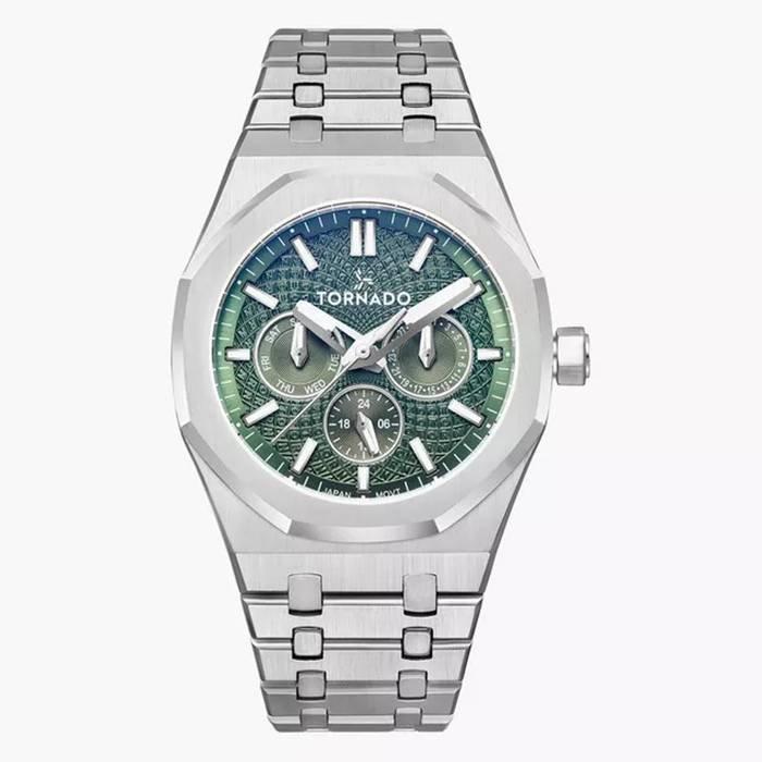 

Tornado watch for men, multi function, 41mm, metal strap, t23104-sbsh - silver