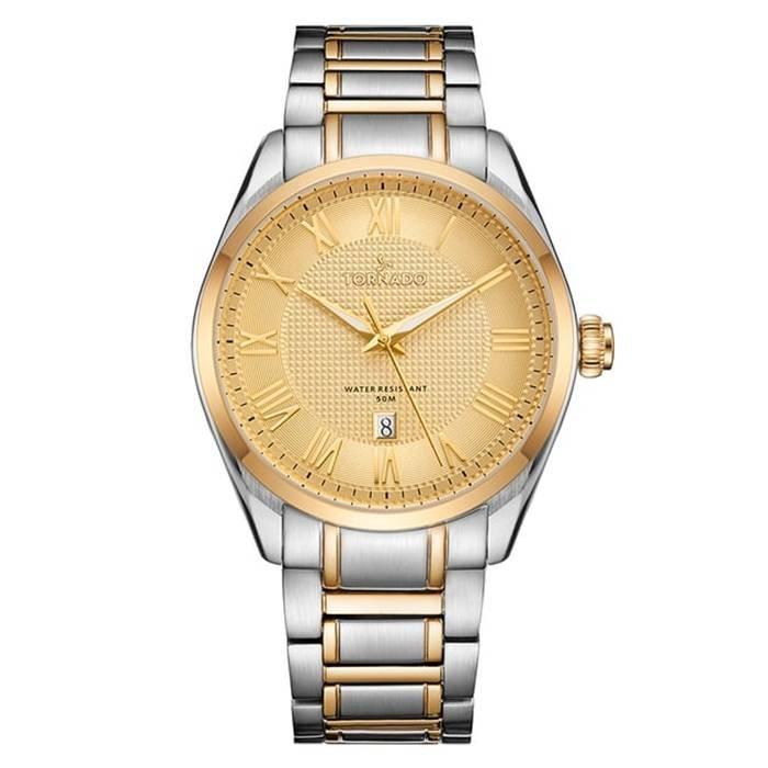 

Tornado watch for men, analog , 43mm, stainless steel strap, t8007-tbtc - silver