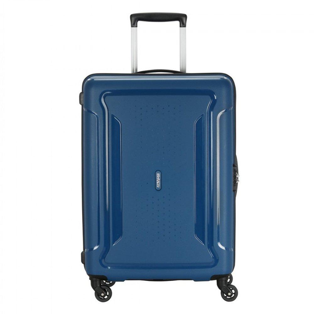 

American tourister sculptor 55cm hard spinner luggage, li2x01201 – blue