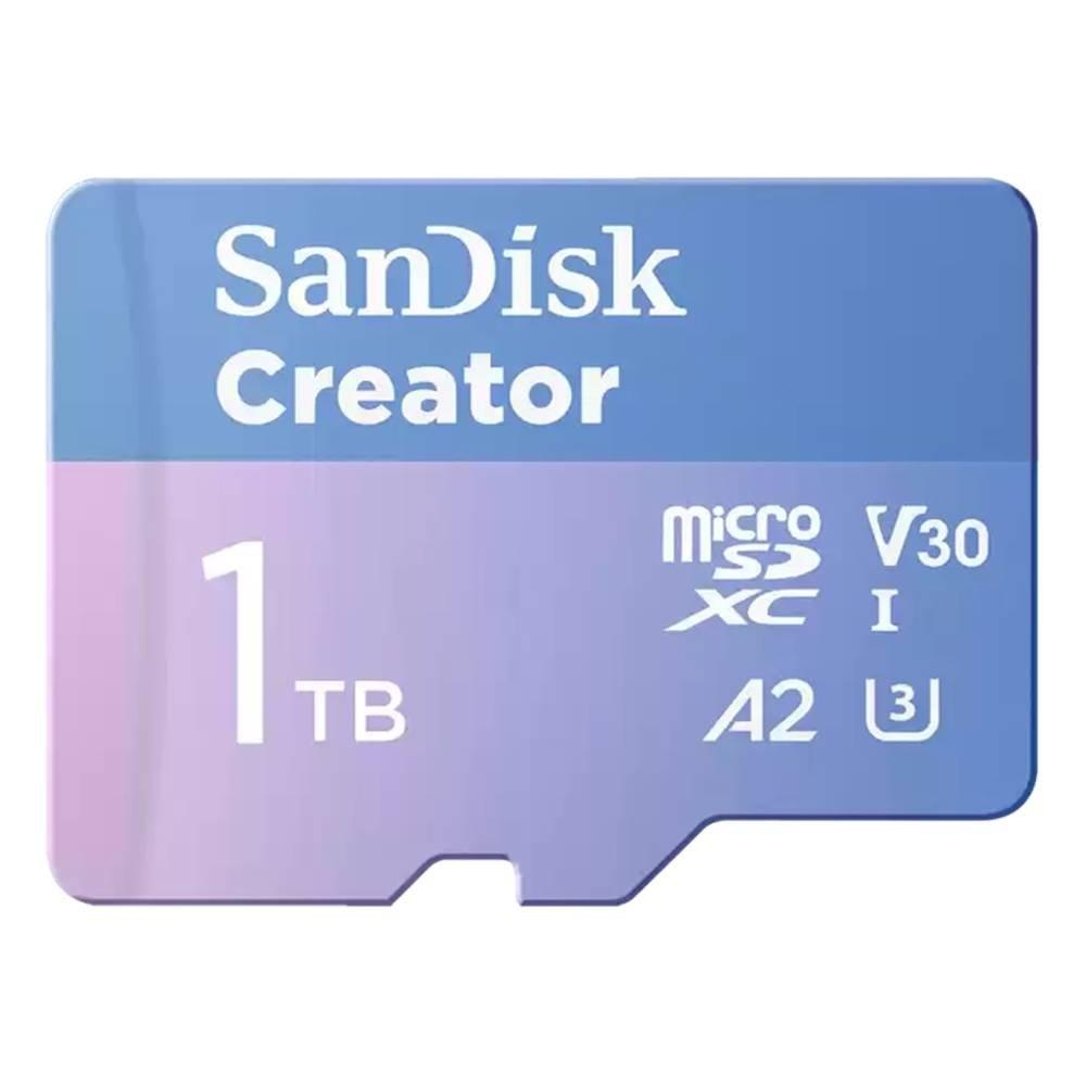 

Sandisk 1tb creator microsdxc uhs-i memory card, sdsqxav-1t00-in6ms - blue