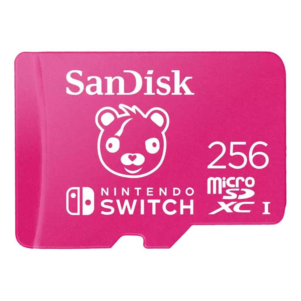 

Sandisk 256gb uhs-i microsdxc nintendo switch memory card, sdsqxao-256g-gn6zg - pink