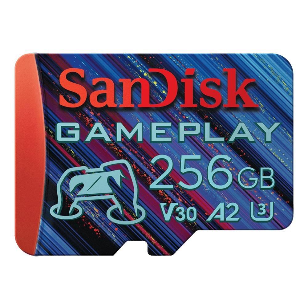 

Sandisk 256gb gameplay microsd memory card, sdsqxav-256g-gn6xn