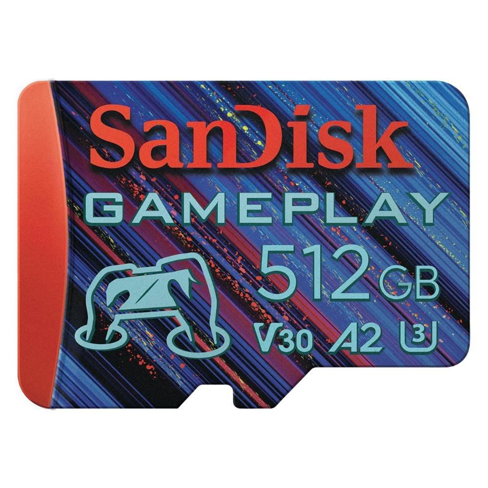 

Sandisk 512gb gameplay microsd memory card, sdsqxav-512g-gn6xn