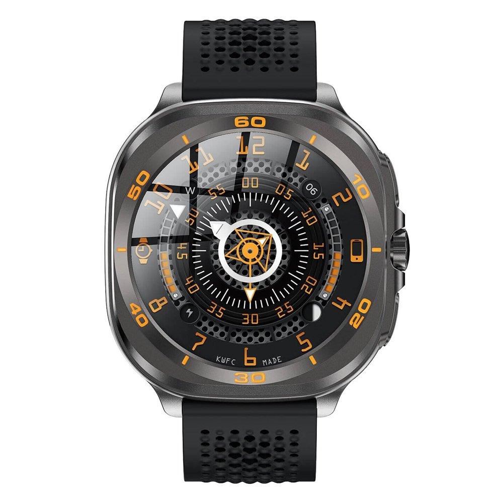 

Swiss military dom 7 smart watch, silicon strap – black