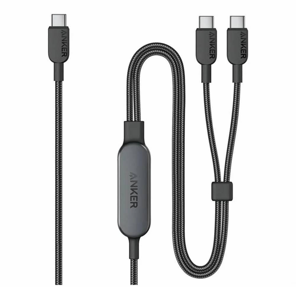 

Anker 2in1 usb-c to usb-c, 2m, 140w, a8895h11- black