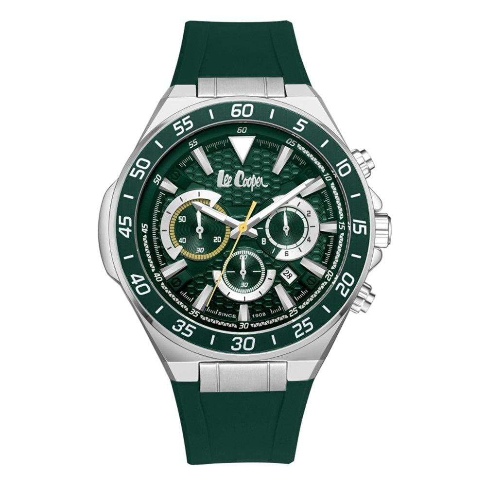 

Lee cooper men’s watch, multi function, 46mm, silicone strap, lc08003. 377 - green