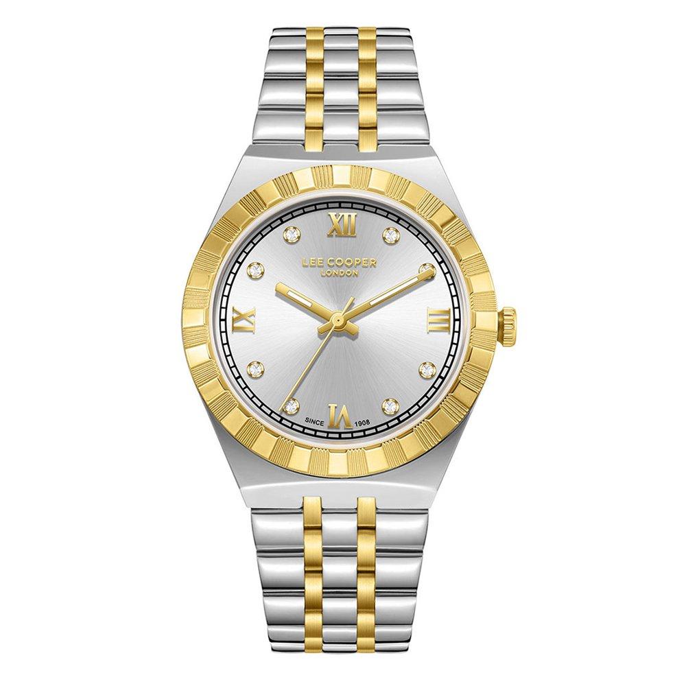 

Lee cooper women’s watch, analogue, 35mm, stainless steel strap, lc08059. 230 - gold/si...