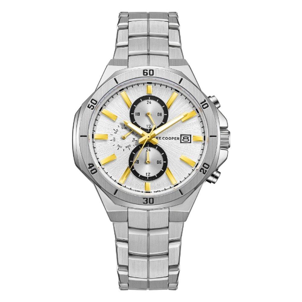 

Lee cooper men’s watch, multi function, 43mm, metal strap, lc08087. 330 - silver