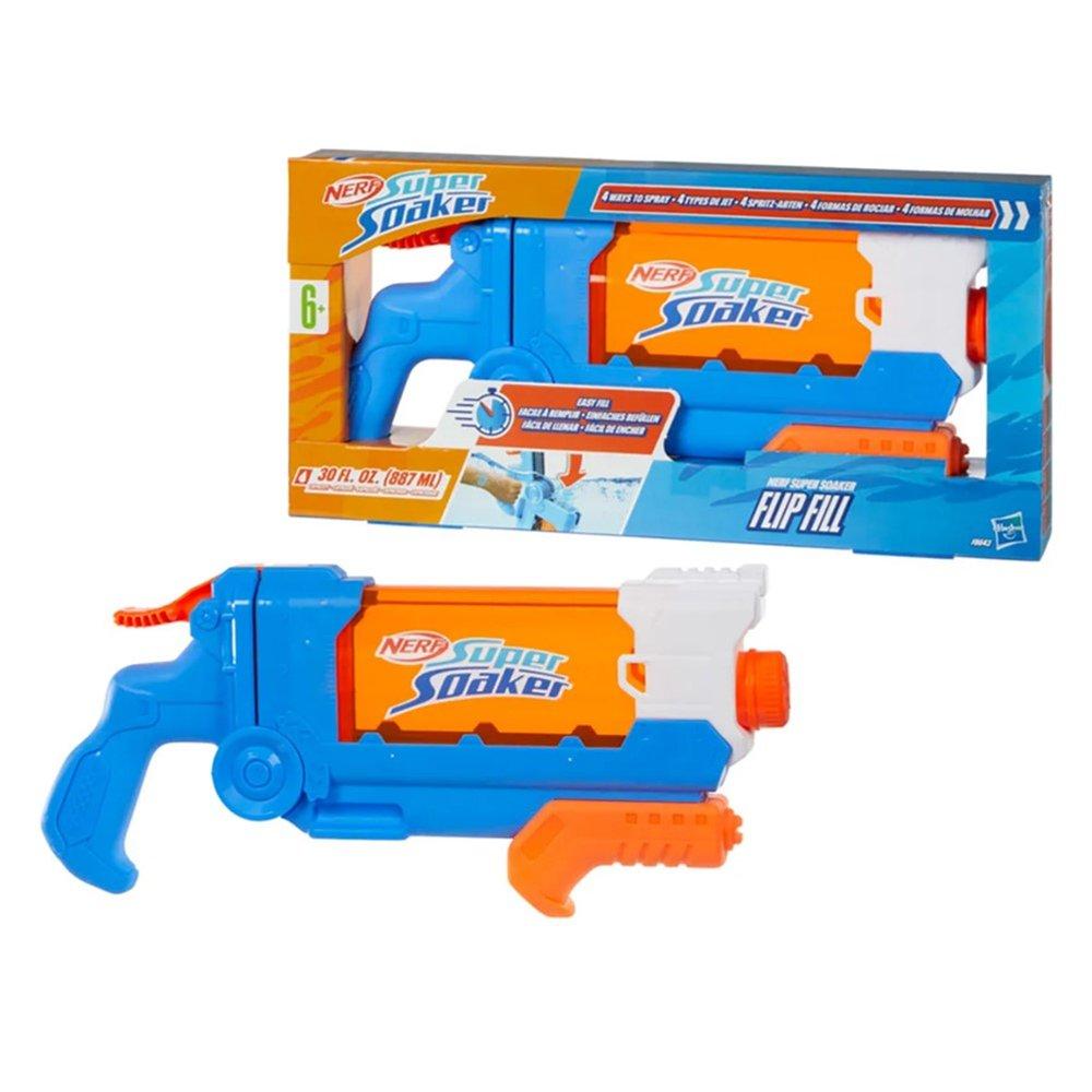 

Nerf super soaker flip fill water blaster, f8643 - multicolor