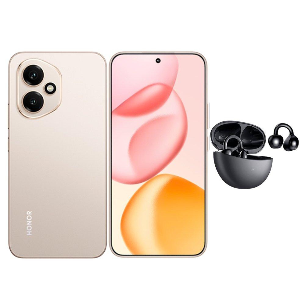

Honor 400 5g phone, 6. 55”, 512gb, 12gb ram, 200mp - gold with choice earbuds clip