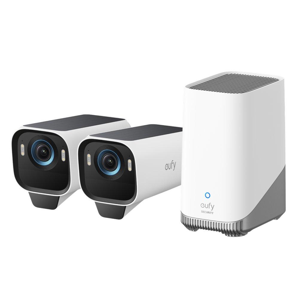 

Eufy cam s3 pro 4k 2-cam kit, t88923w1 – white and black
