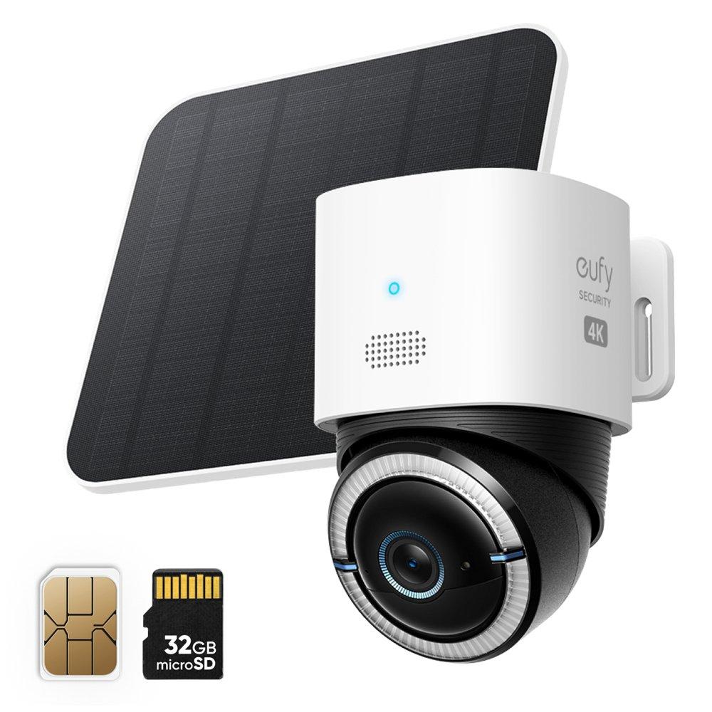 

Eufy 4g lte 4k s330 security camera, t86p2k20 – white