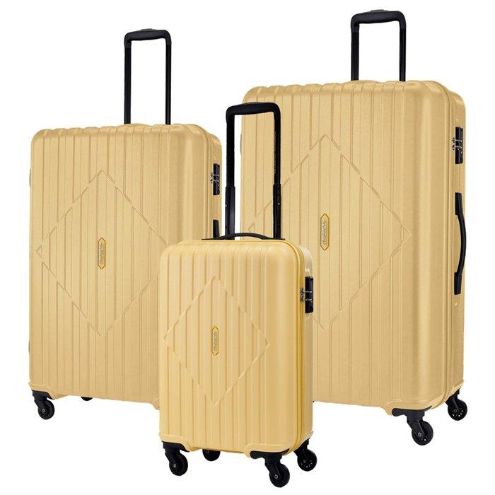 

American tourister skytrac 3pc set hard spinner, hz9x06034 - yellow