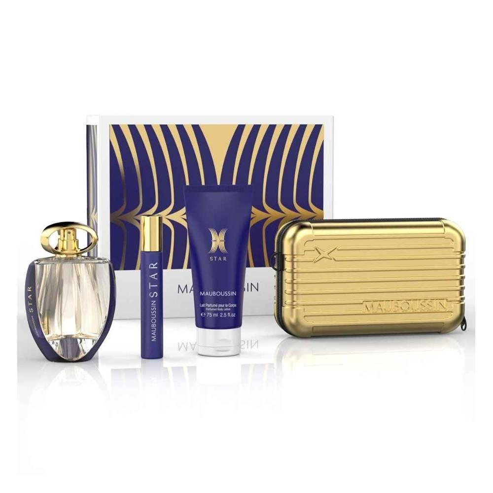 

Mauboussin prestige set star femme edp 90ml + spray 20ml + body lotion 75ml +pouch