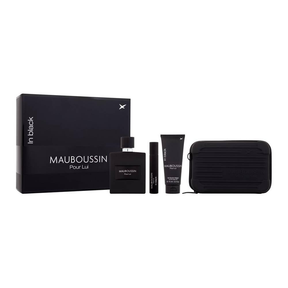 

Mauboussin in black edp set for men 100ml + spray 20ml + body lotion 75ml +pouch