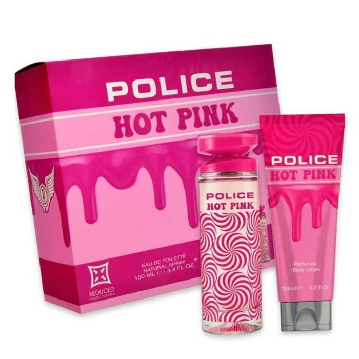 

Police hot pink for woman gift set edt 100ml + body lotion 125ml