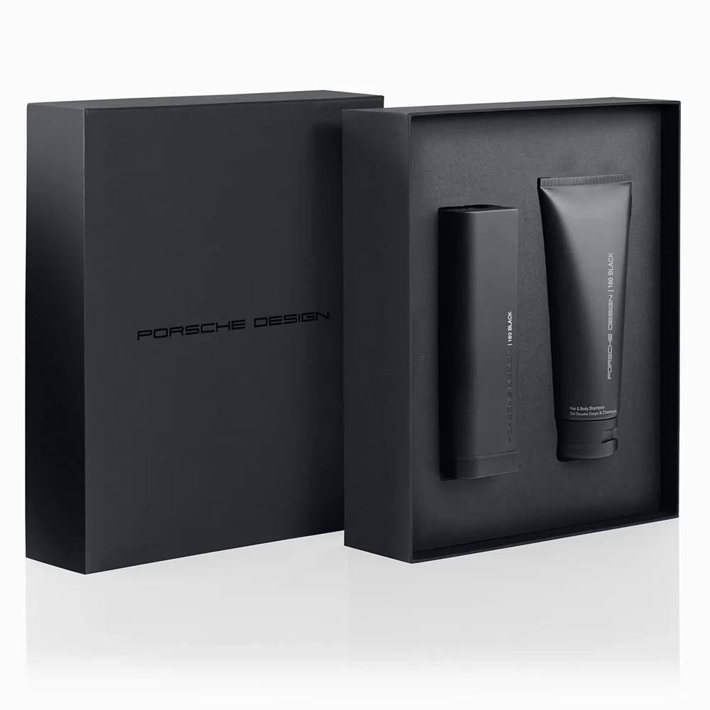 

Porsche design black set for men edt 180ml+ hair & body shampoo 200ml