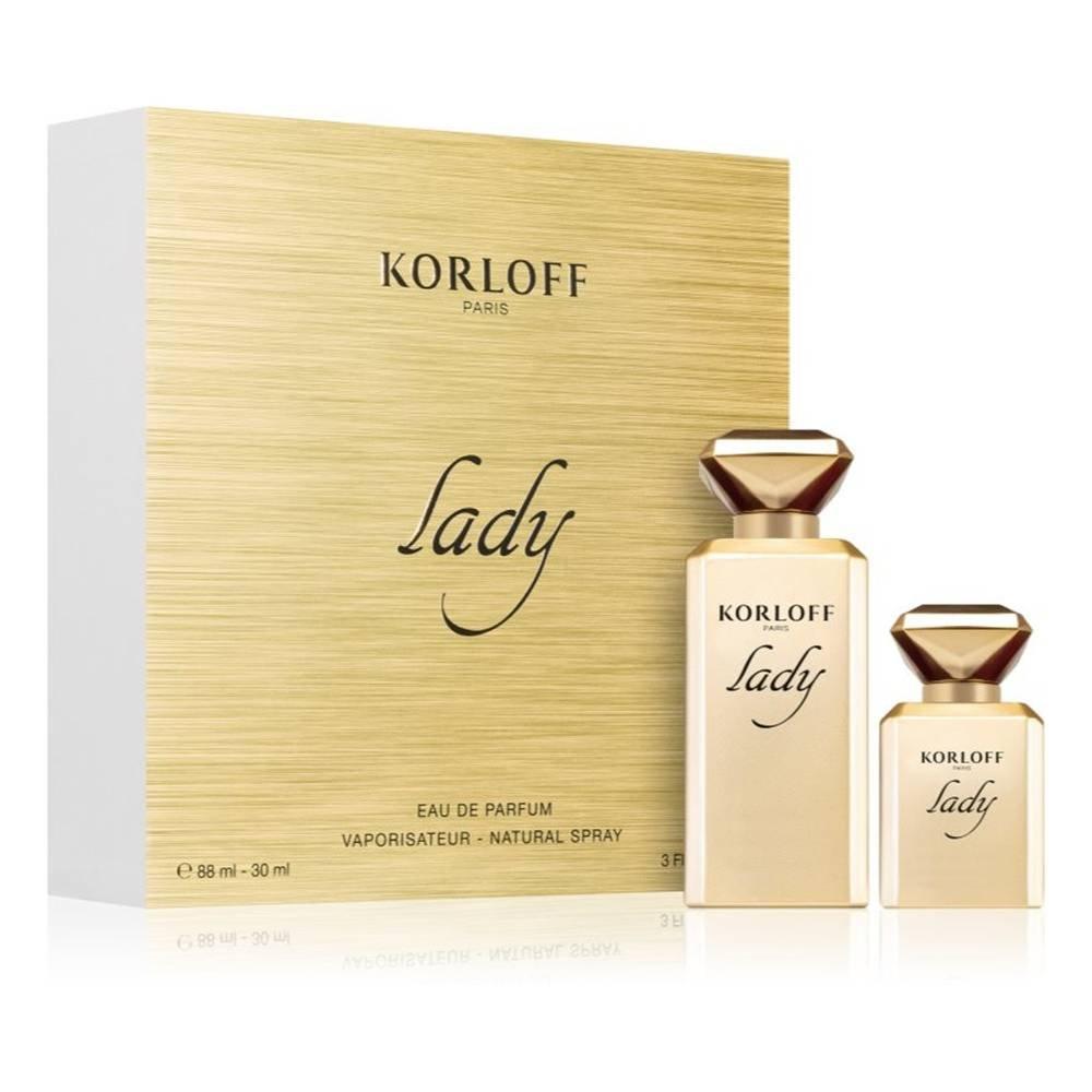 

Korloff lady gift set for women edp 88ml & 30ml