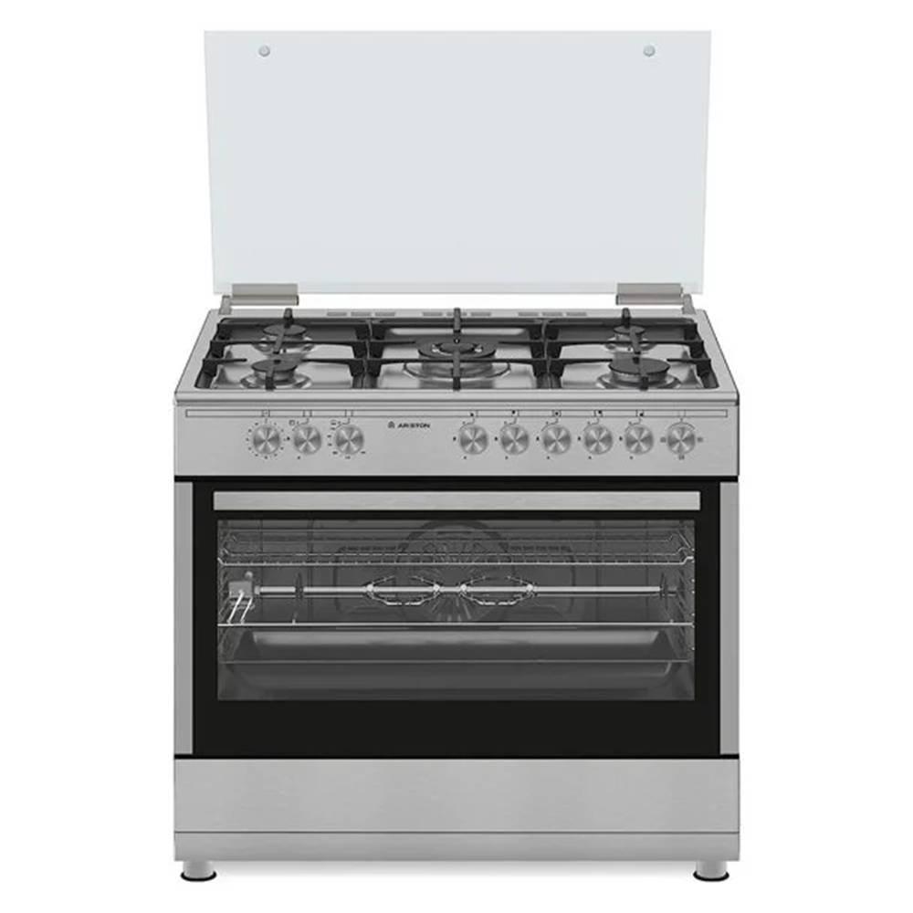 

Ariston 5 burner cooker gas, 90x60cm, am9gc6kcx – stainless steel