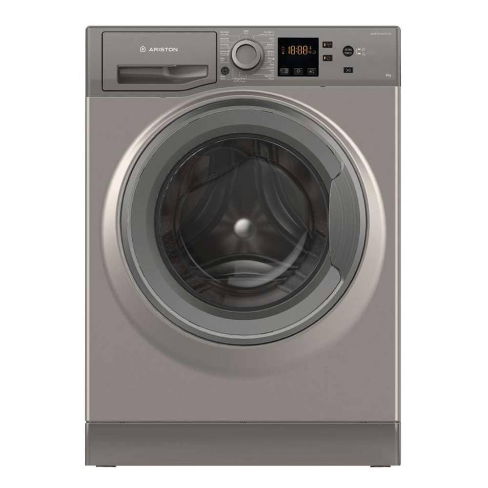 

Ariston front load washing machine, 8 kg, ns823cgggcc - gray