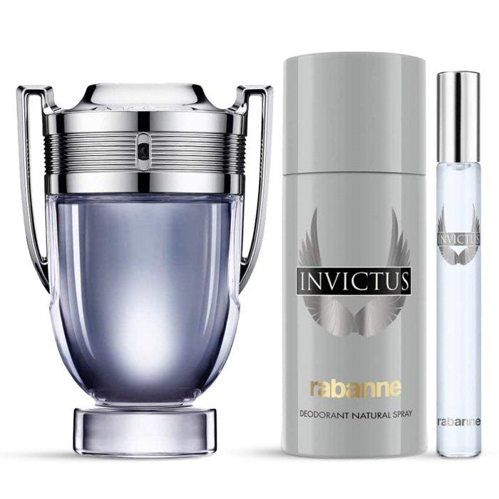 

Paco rabanne invictus 3 pcs men's gift set - 100 ml
