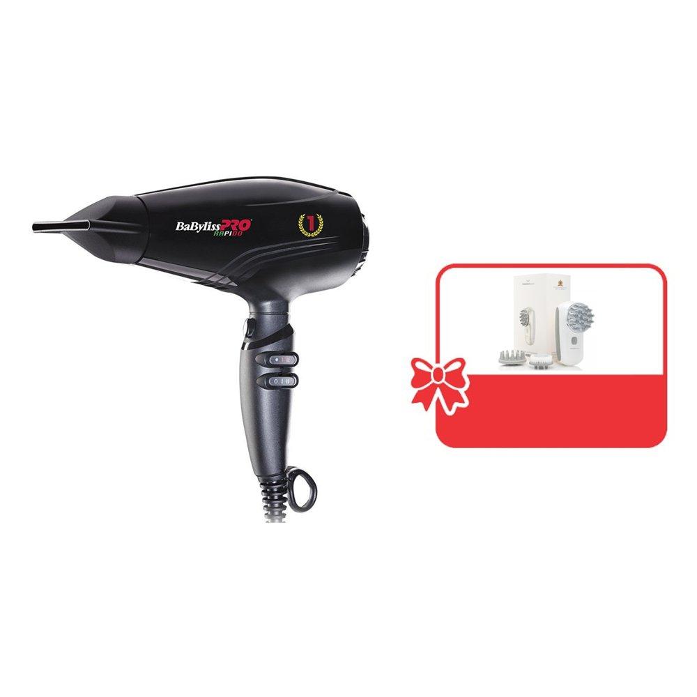 

Babyliss pro rapido hair dryer + touch beauty cleansing & massage device