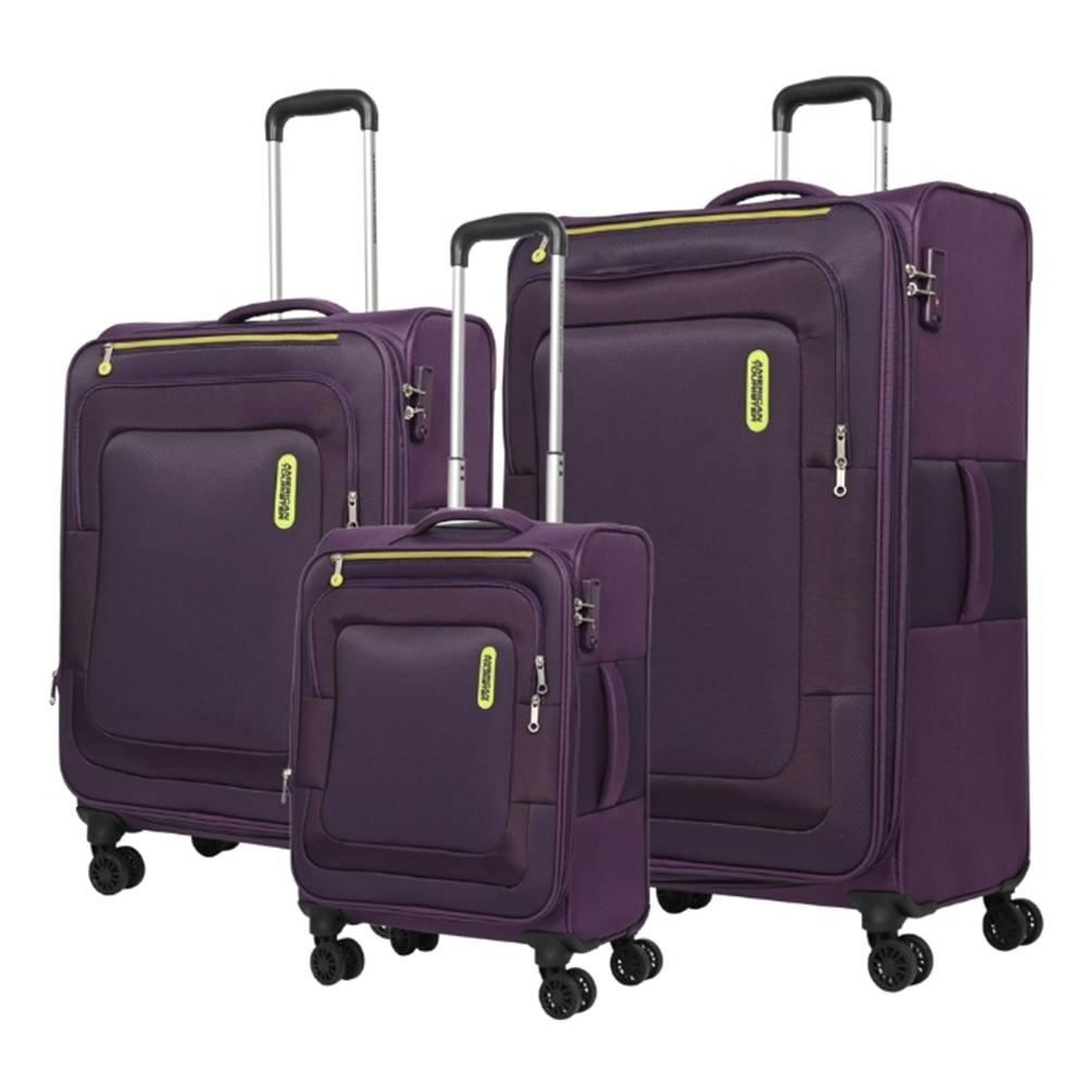 

American tourister duncan hard trolley luggage set of 3, 55+68+83cm, fl8x911093p - purple