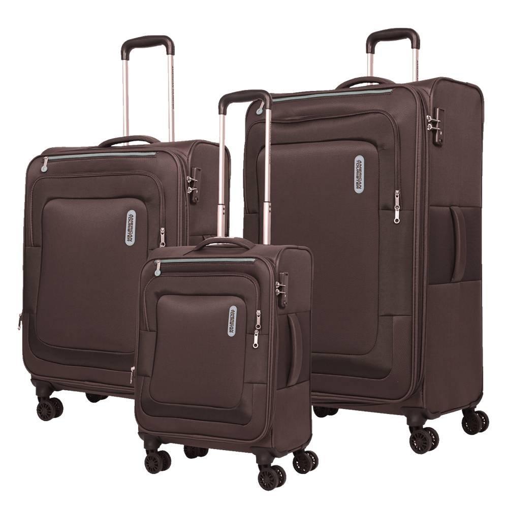 

American tourister duncan hard trolley luggage set of 3, 55+68+83cm, fl8x231093p - brown