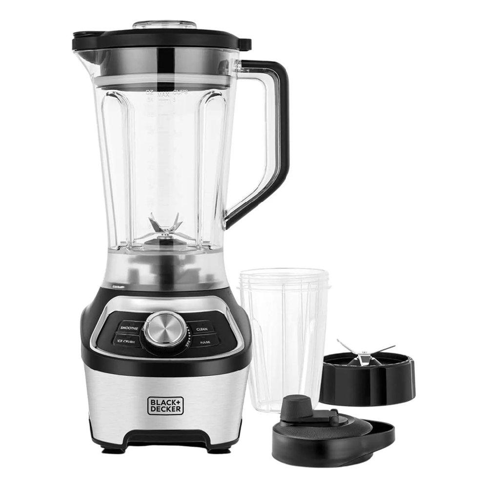 

Black & decker blender, 1200w, 1. 85l, bxh1200-b5 - stainless steel & black