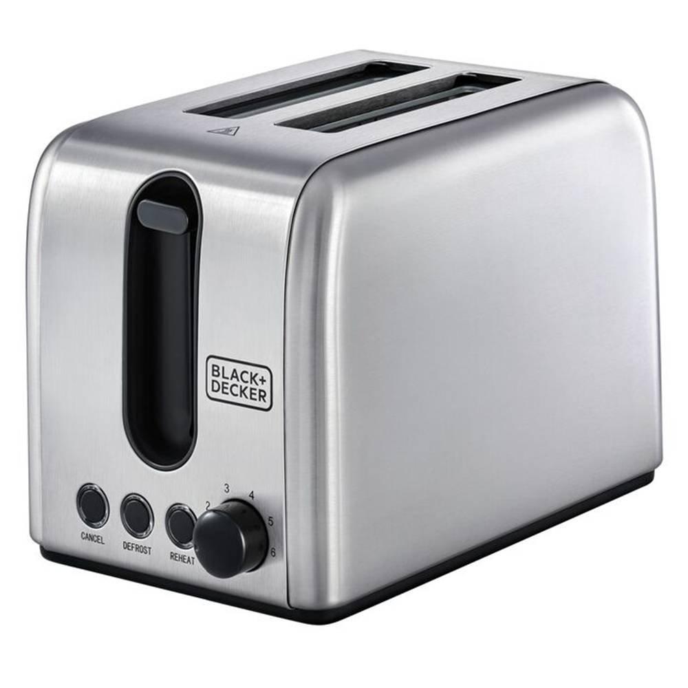 

Black&decker toaster, 1050w, 2slots, et244-b5 - stainless steel