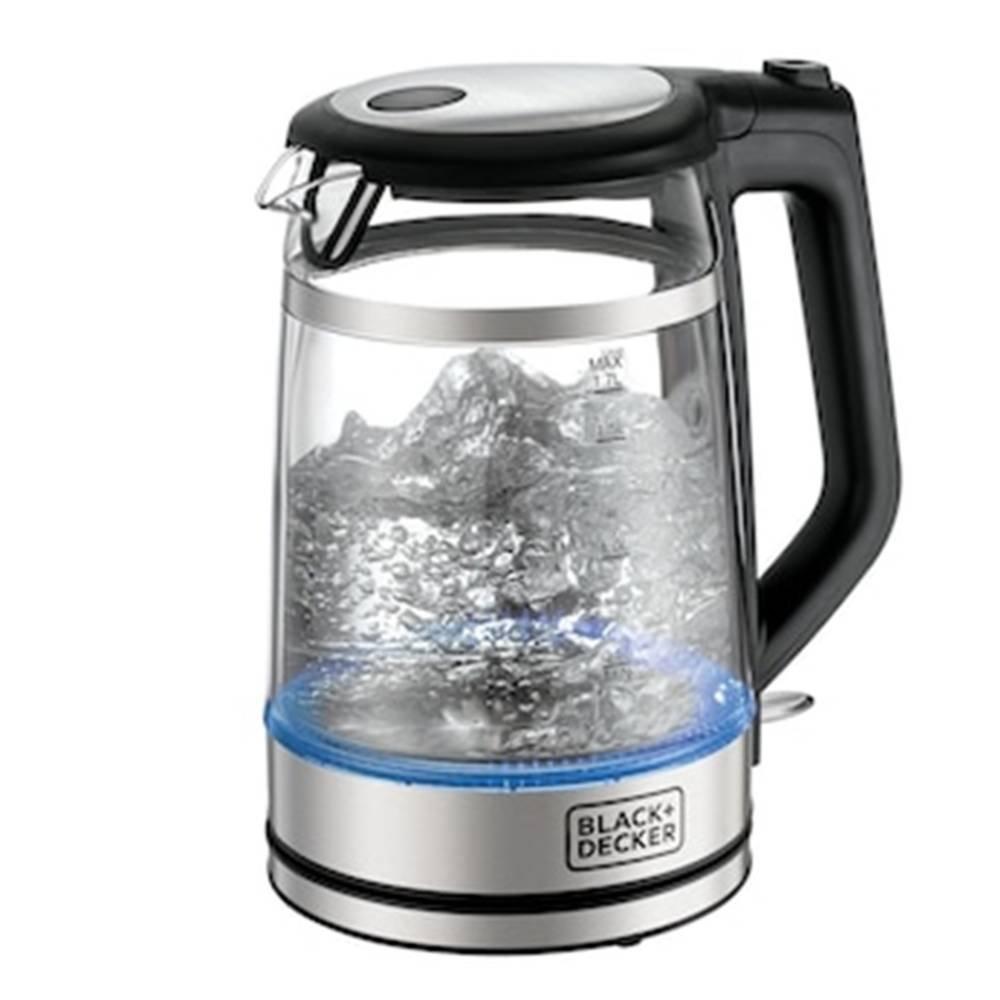 

Black & decker kettle, 2200w, 1. 7l, gk220-b5 - silver & black