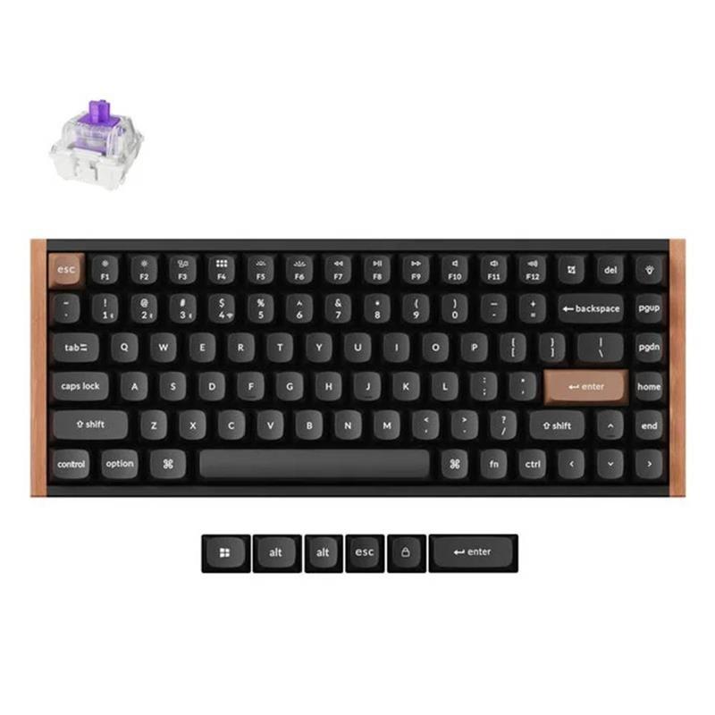 

Keychron k2 he wireless mechanical gaming keyboard, k2h-f1-ar – black