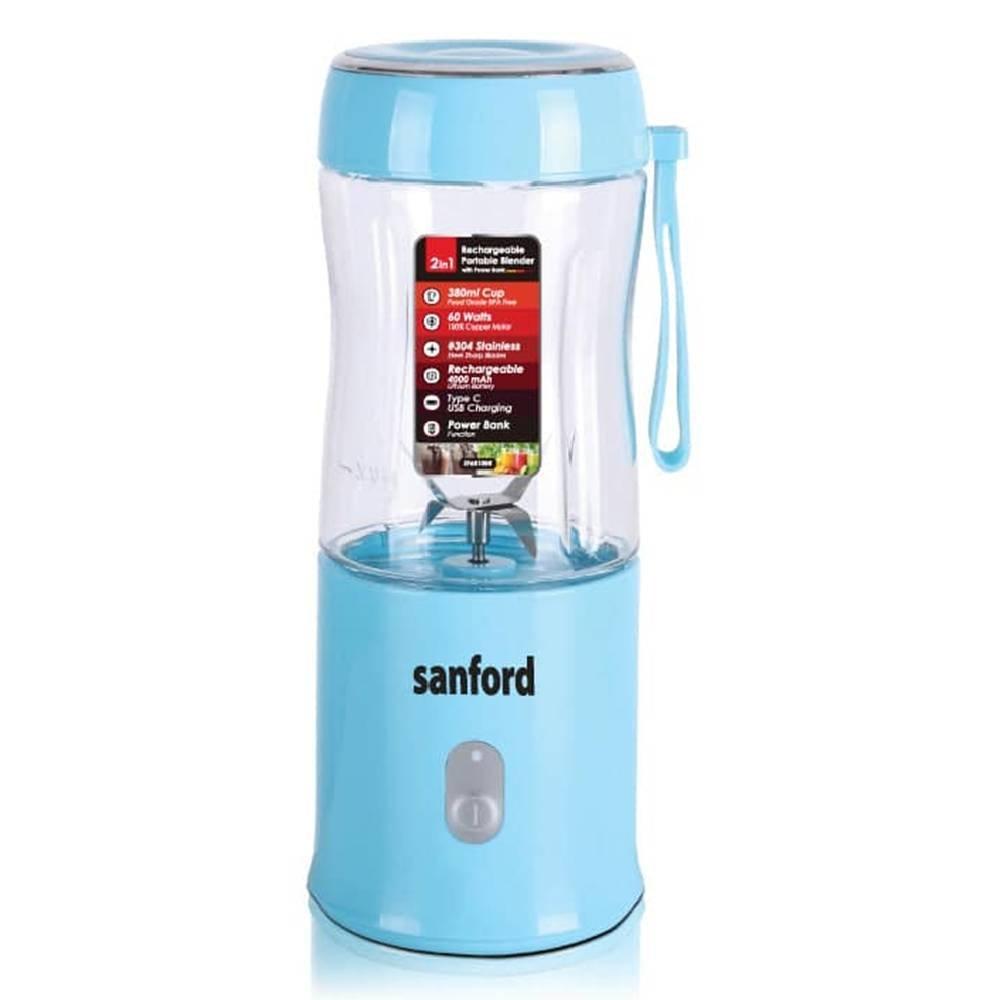 

Sanford rechargeable portable blender, 380ml, sf6810br - blue