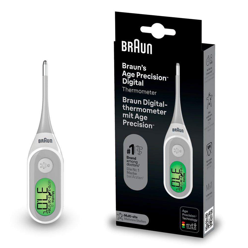 

Braun age precision digital thermometer, prt2000 - white